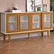 Buffet Aparador 4 Portas Sala De Jantar 12X87 Off White Nature Tebar
