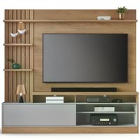 Estante Home Para TV 65 Polegadas Maceio Freijo Cinza CLB