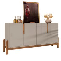 Buffet Aparador 4 Portas 170cm 050518 Off White Cedro DCASA