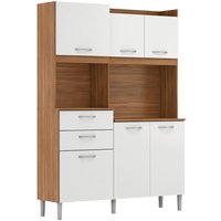 Cozinha Compacta 6 Portas 2 Gavetas Harmonia 96201 Amendola Branco Demobile