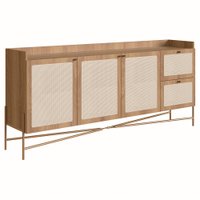 Aparador Balcao Buffet 183 Cm Pes Metal 28935 Oslo Hanover Artesano