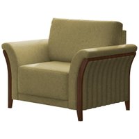 Poltrona Decorativa Base Em Madeira Royalle TCE 1027 Moll