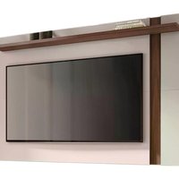 Painel Extensivel TV 70 Polegadas Leme Off White Nogueira Real CLB