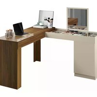 Escrivaninha Penteadeira De Canto 3003023 Freijo Off White MBL