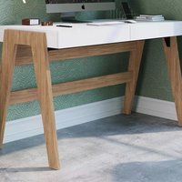 Escrivaninha Para Escritorio 26105 Linha Trend Hanover Off White Artesano