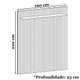 Painel Frisado Piso Teto 220x160 Cm Tv 60 Pol 008174 Cedro DCASA