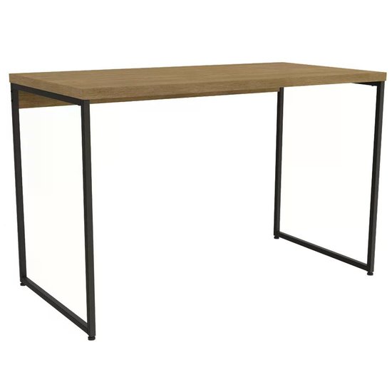 Mesa Escrivaninha 118cm Industrial Crome LI002 Freijo Preto Kappesberg