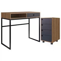 Kit 02 Peças Para Escritorio CF009 Grafite Mel PP Milani Store