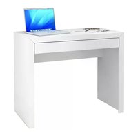 Escrivaninha 01 Gaveta ME4107 Branco Tecno Mobili