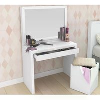 Penteadeira Com 01 Gaveta PE2000 Branca Tecno Mobili