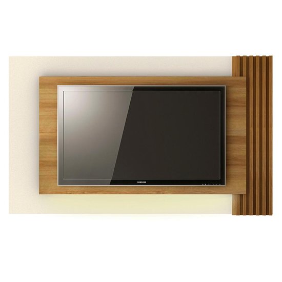 Painel Com LED Para Tv 65 Polegadas PL3003 Natural Off White Tecno Mobili