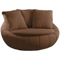 Poltrona Decorativa Base Giratoria Zafira SL 942 Moll