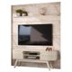 Painel E Rack Piso Teto TV 75 244x208 cm 7181 Calacata Off White MDT