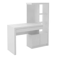 Escrivaninha Para Computador Com Armario ME4143 Branco Tecno Mobili