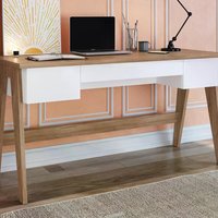 Escrivaninha Para Escritorio 26106 Linha Trend Hanover Off White Artesano