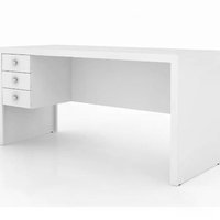 Escrivaninha Para Escritorio ME4113 Branco Tecno Mobili