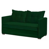 Sofa Cama 02 Lugares Londres Suede Verde D'monegatto