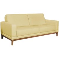 Sofa 2 Lugares 145 cm Crons Suede Bege Vazzano
