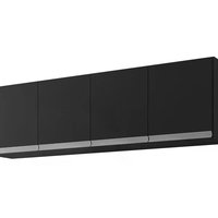 Armario Aereo 160 cm 4 Portas Andreia Preto REAJL Moveis