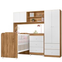 Quarto Infantil Completo 3 Peças 990160 Nature Branco PLLA