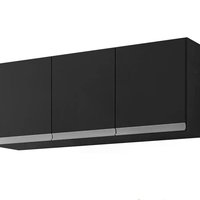 Armario Aereo 120 cm 3 Portas Andreia Preto REAJL Moveis