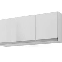 Armario Aereo 120 cm 3 Portas Andreia Branco REAJL Moveis