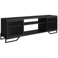 Rack Industrial 180 Cm 2 PT Com Tela Em Metal 1027 Preto PP