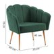 Kit Namoradeira e Poltrona Decorativa 7050X7049 Veludo Verde Dmobiliario