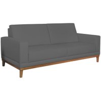 Sofa 3 Lugares 180 cm Crons Suede Cinza Vazzano