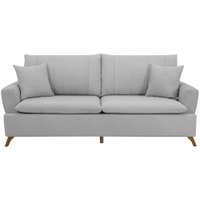 Sofa 2 Lugares 160 cm Eron Linho Cinza Vazzano