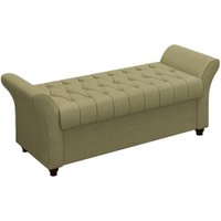 Recamier Calçadeira Bau 140 cm Pes MDF Ogeo Linho SL 75 Peer