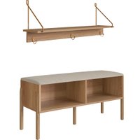 Conjunto Sapateira Banco e Prateleira Hanover Artesano