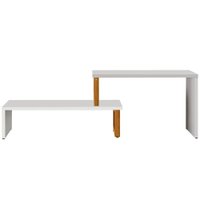 Rack Extensivel Para Sala 816 Branco Amendoa Tebar