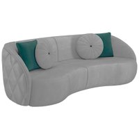 Sofa 3 Lugares 240 cm Passion Veludo SL 940 Moll