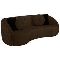 Sofa 3 Lugares 240 cm Passion Veludo SL 942 Moll