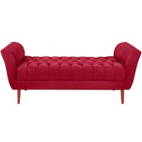 Recamier Grecia 150cm Suede Vermelho MPassos