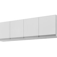 Armario Aereo 160 cm 4 Portas Andreia Branco REAJL Moveis