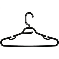 50 Cabides de Loja com Cava Vestidos Alçinhas Regata Closet Guarda Roupas Preto