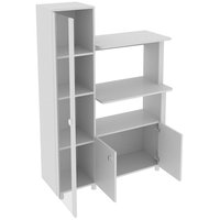 Balcão Para Forno E Microondas 03 Portas BL3304 Branco Tecno Mobili