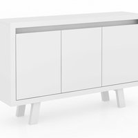 Armario Balcão Para Escritório ME4120 Branco Tecno Mobili