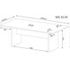Mesa Reunião Para Escritório 200x100 CM ME4119 Rustico Tecno Mobili