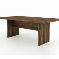 Mesa Reunião Para Escritório 200x100 CM ME4119 Nogal Tecno Mobili