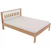 Cama Casal CM8007 E 02 Mesas De Cabeceira AZ1016 QT6 Amendoa Branco Tecno Mobili