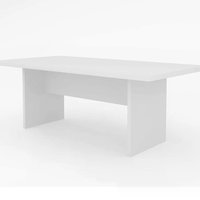 Mesa Reunião Para Escritório 200x100 CM ME4119 Branco Tecno Mobili