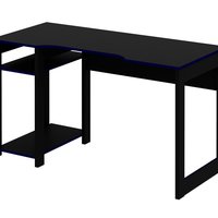 Mesa Para Computador Gamer ME4152 Preto Azul Tecno Mobili