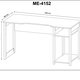 Mesa Para Computador Gamer ME4152 Preto Verde Tecno Mobili