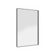 Espelho Decorativo Skkar Retang 92x62 Moldura 25 cm Preto Dhom