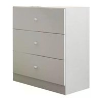 Comoda Infantil 03 Gavetas Louise Branco REAJL Moveis