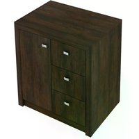 Balcão Para Escritório 1 Porta 3 Gavetas ME4111 Rustico Tecno Mobili