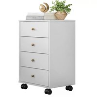 Mesa de Cabeceira 04 Gavetas Presence 9070 Branco Demobile